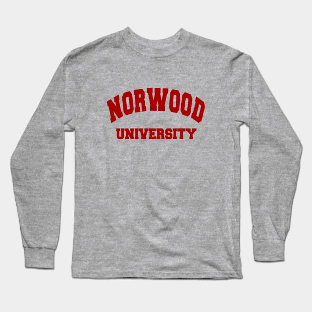 Norwood University Classic Look Tee Long Sleeve T-Shirt by lifeisfunny